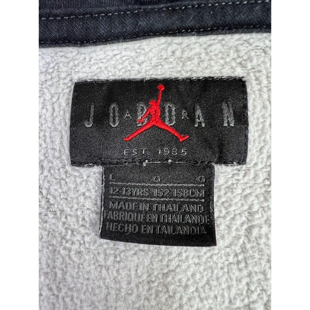 Jordan Boys Gray Camo Full Zip Fleece Hoodie Jumpman Air Sweatshirt Size 12-13Y - Picture 7 of 10
